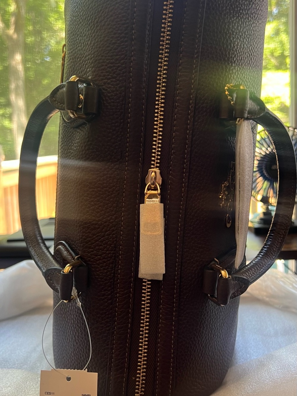 Coach Large Rowan in Maple with Gold Hardware - Picture 8 of 9